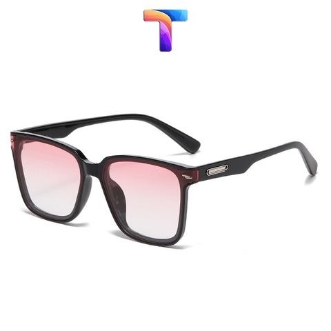 [ Nhiều màu ] Mắt kính râm mát vuông lớn chống tia UV400 nam nữ 8866