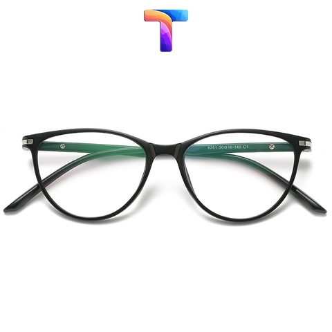 [ Nhiều màu ] Gọng kính mắt mèo nhỏ nam nữ nhựa kim loại 8261