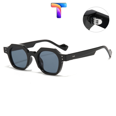 [Nhiều màu] Mắt kính râm mát đa giác nam nữ 2002 [ Thay được tròng cận ]