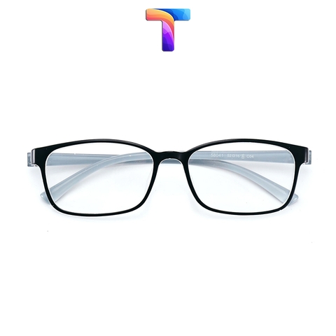 [ Nhiều Màu ] Gọng mắt kính vuông nam nữ nhựa TR90 dẻo 58041