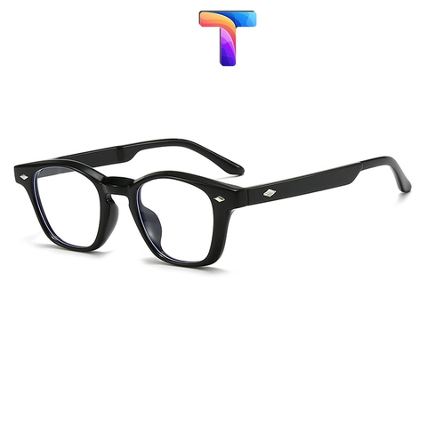[ Nhiều màu ] Mắt kính chống ánh sáng xanh vuông nhỏ nam nữ 81112