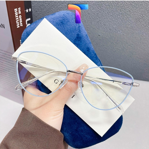 Gọng kính mắt mèo kim loại nhỏ nữ 80003