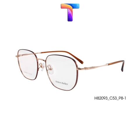 [ Chính hãng ] Gọng mắt kính vuông hợp kim cao cấp nam nữ Helen Keller H82093