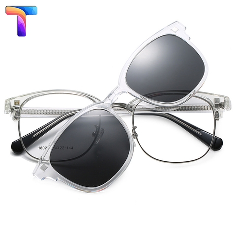 Gọng kính cận râm phân cực Club Master 18020 ( tặng kèm thẻ thử phân cực )