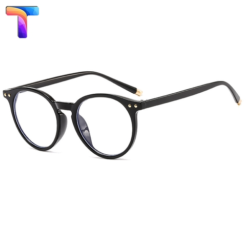 Kính chống ánh sáng xanh tròn nam nữ 3375