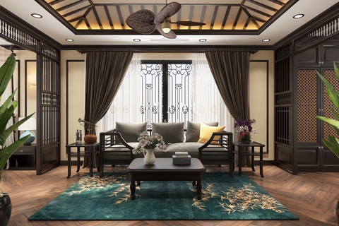THIẾT KẾ BIỆT THỰ GAMUDA PHONG CÁCH INDOCHINE