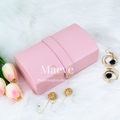 Hộp trang sức du lịch - hồng