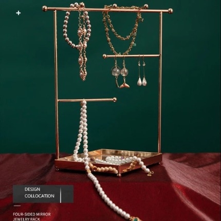 Giá treo 3 tầng kết hợp gương trang điểm