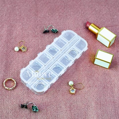 Khay nhựa 12 ngăn trong suốt