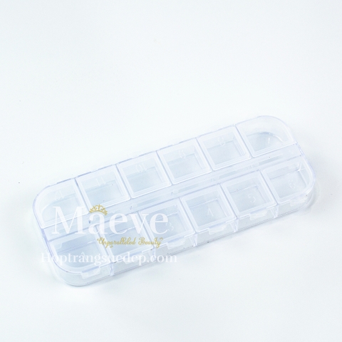 Khay nhựa 12 ngăn trong suốt