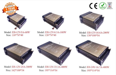 Nguồn Chống Nước EX 12V16.6A (200W) Dòng EX Cao Cấp