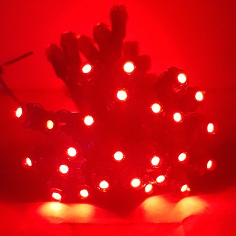 Led đúc F5/9mm 5V nhựa trong màu đỏ