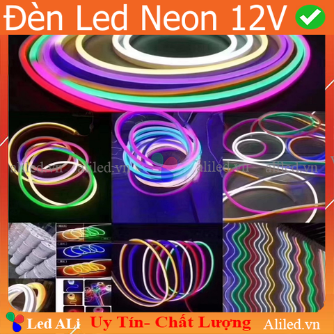Led Neon cuộn  5m màu tím