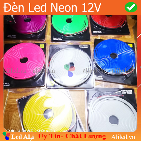 Led Neon cuộn  5m màu tím