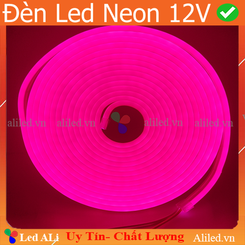 Led Neon cuộn 5m màu hồng