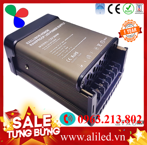 Nguồn Chống Nước 12V25A (300W) Dòng EX Cao Cấp