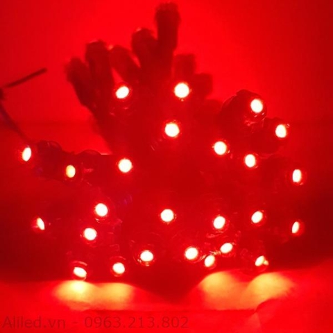 Led đúc F5/9mm 12V vỏ nhựa màu đỏ