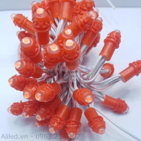 Led đúc F5/9mm 12V vỏ nhựa màu đỏ