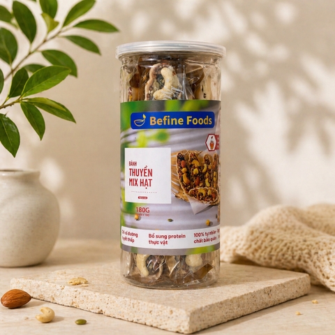 Bánh Thuyền Mix Hạt Mật Dừa Befine Foods 180g