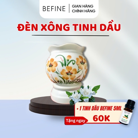 Đèn Xông Tinh Dầu gốm Bát Tràng Cỡ To Tặng Kèm Tinh Dầu