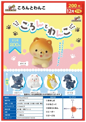 Đồ chơi gacha gashapon mô hình Koronto wanko Mar 23