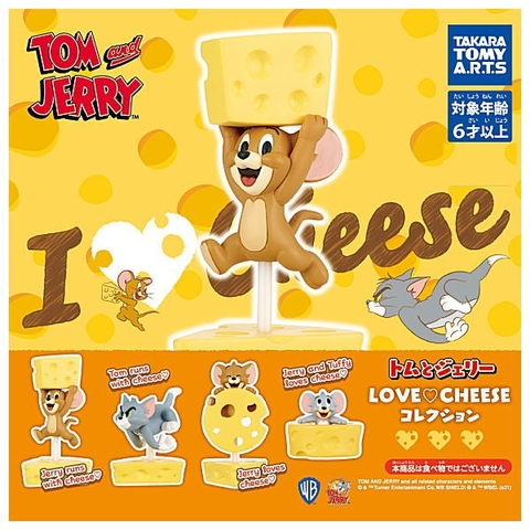ĐỒ CHƠI gacha gashapon MÔ HÌNHTOM & JERRY LOVE CHEESE DEC21