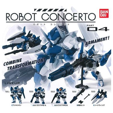 Đồ chơi gacha gashapon ROBOT CONCERTO 04 APRIL20
