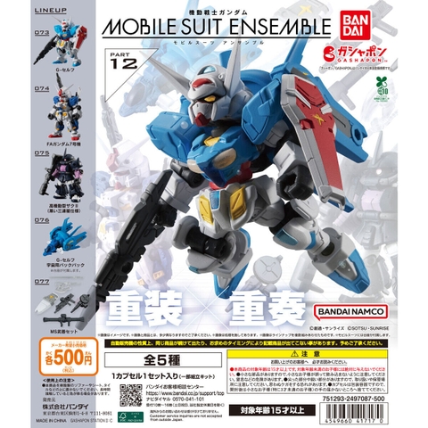 Đồ chơi trứng gacha gashapon mô hình Gundam MOBILE SUIT ENSEMBLE 12 T7/2026