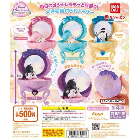 Đồ chơi gacha gashapon mô hình gương SANRIO CHARACTERS vol 3 Oct22