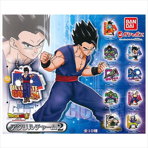 Đồ chơi gacha gashapon móc khóa DRAGON BALL SUPER HERO Oct22