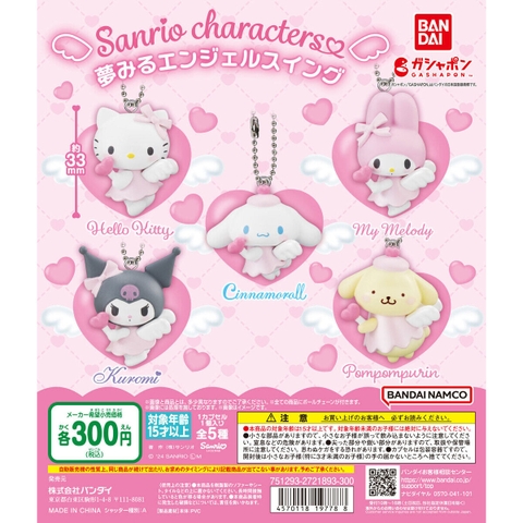 Đồ chơi trứng gacha gashapon móc khoá mô hình Sanrio  T10/2024