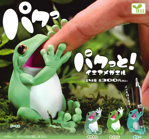 Đồ chơi trứng gacha gashapon mô hình ếch ôm bút T9/2025