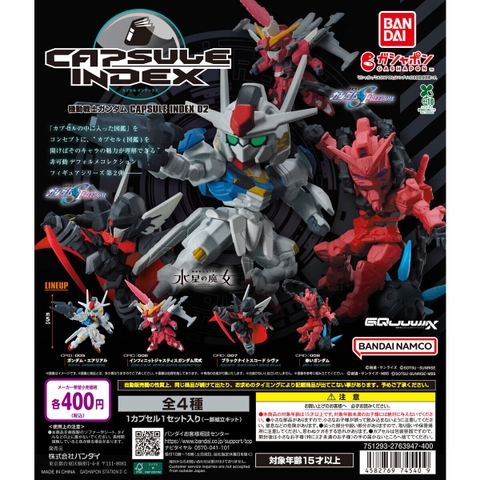 Đồ chơi trứng gacha gashapon mô hình Gundam CAPSULE INDEX 02 T7/2026