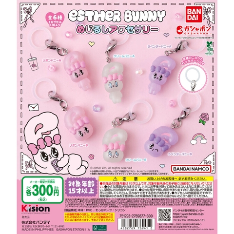 Đồ chơi trứng gacha gashapon móc khoá ESTHER BUNNY T9/2025