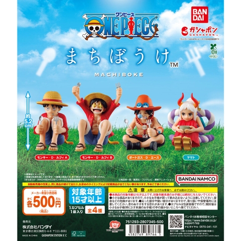 Đồ chơi trứng gacha gashapon mô hình nhân vật  One Piece ngồi đợi bữa ăn T7/2026