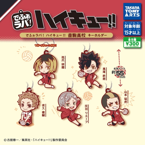 Đồ chơi trứng gacha gashapon móc khoá dẹp Haikyu T10/2024