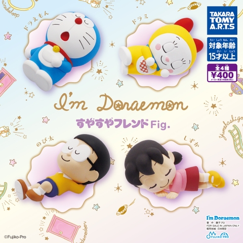 Đồ chơi gacha gashapon mô hình Doraemon ngủ trưa November 23