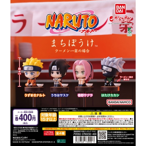 Đồ chơi trứng gacha gashapon mô hình Naruto ngồi chờ mì Ramen T6/2025