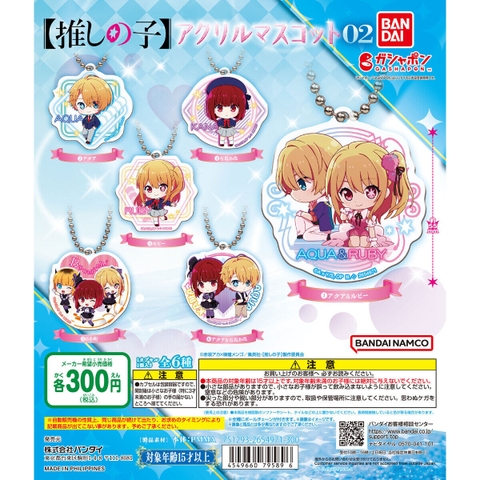 Đồ chơi gacha gashapon móc khóa OSHINOKO Acrylic vol 2 Aug 23