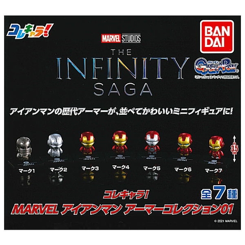 ĐỒ CHƠI gacha gashapon MARVEL IRONMAN COLLECHARA JAN22