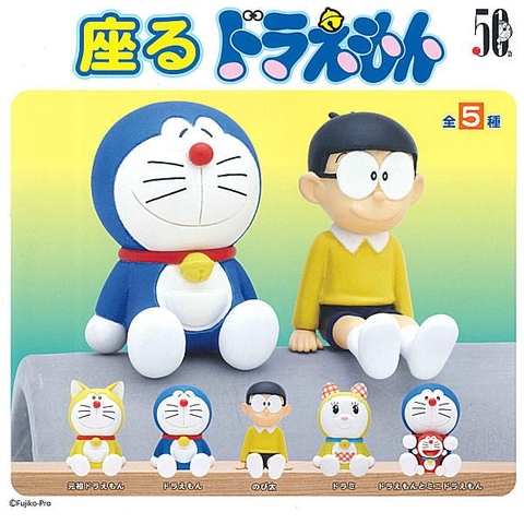 ĐỒ CHƠI gacha gashapon MÔ HÌNH DORAEMON NGỒI DEC21