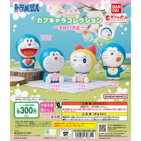 Đồ chơi gacha gashapon mô hình Capchara Doraemon mùa xuân Aug 23
