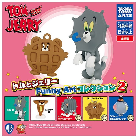 ĐỒ CHƠI gacha gashapon TOM & JERRY FUNNY ART JAN22