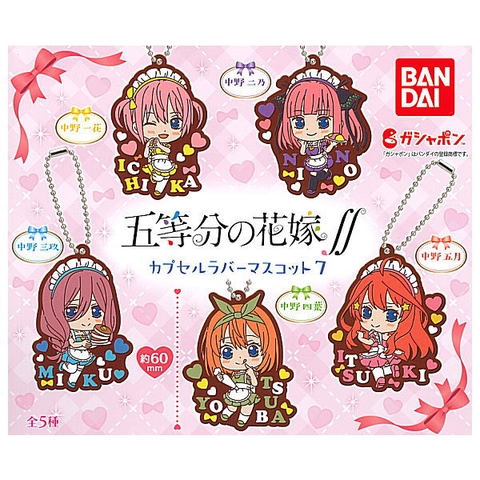 ĐỒ CHƠI gacha gashapon GOTOBUN NO HANAYOME RUBBERMASCOT VOL7 May22