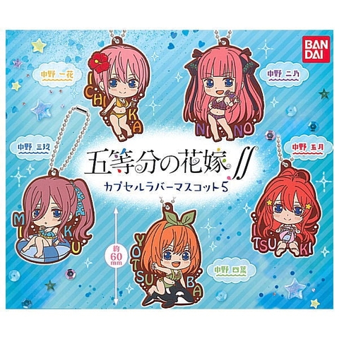 ĐỒ CHƠI gacha gashapon MÓC KHOÁ DẸP GOTOBUN NO HANAYOME #5 DEC21
