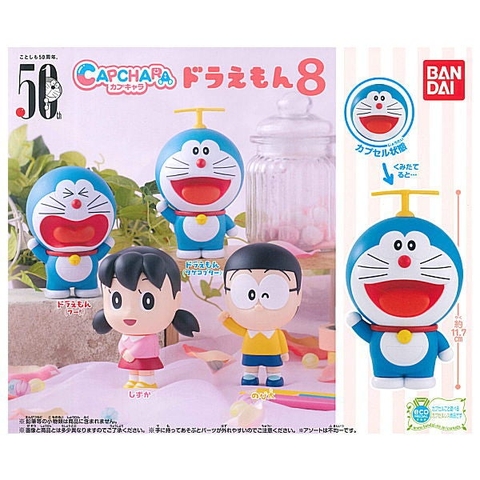 ĐỒ CHƠI gacha gashapon MÔ HÌNH CAPCHARA DORAEMON 8 DEC21