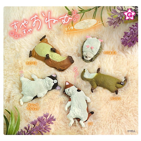 Đồ chơi gacha gashapon mô hình động vật ngủ trưa Mar 23