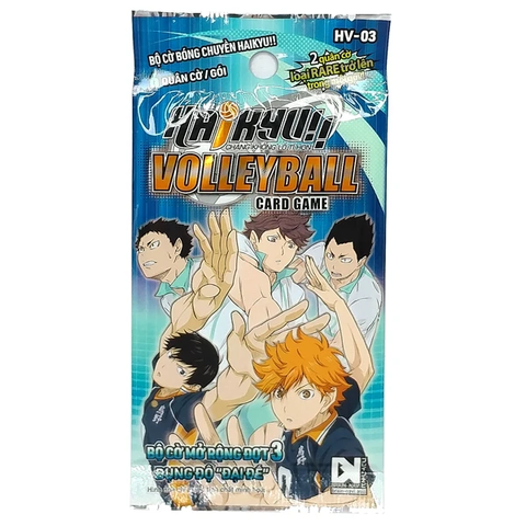 HV-03 Gói bộ cờ bóng chuyền Haikyu!! Bộ cờ mở rộng đợt 3 - Đụng độ 
