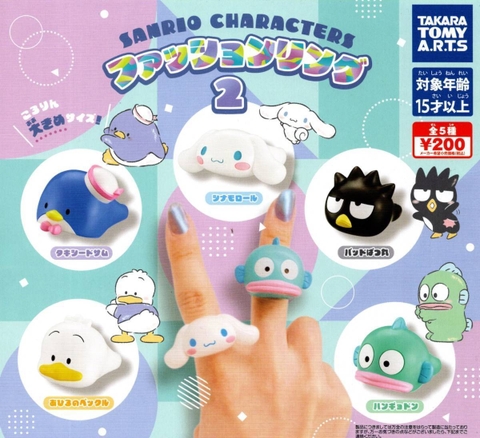 Đồ chơi gacha gashapon nhẫn Sanrio vol 2 Mar 23