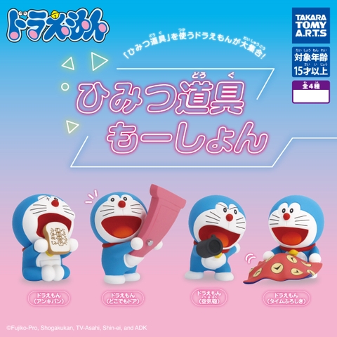 Đồ chơi gacha gashapon mô hình Doraemon sử dụng bảo bối Mar 23